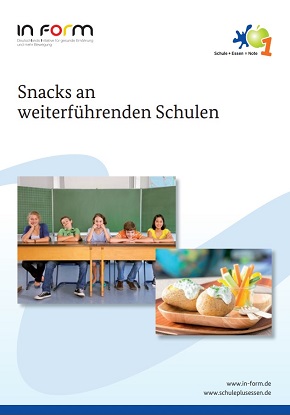 Cover DGE-Heft: Snacks an weiterfuehrenden Schulen